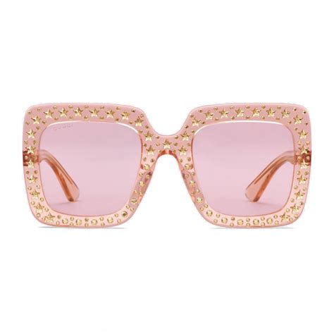 occhiali gucci da sole rosa